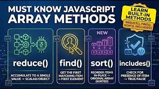 JavaScript Reduce, Find, Sort & Includes Explained | Interview Questions + Practical Examples