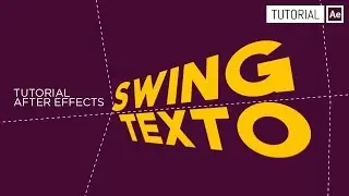 Texto Swing - Tutorial After Effects