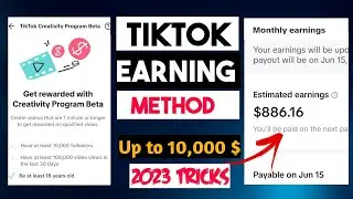 How To Monetize Your Tiktok 2023 | Get Rewarded With Creativity Program Beta | TikTok Earning