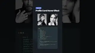 Profile card  hover effect with HTML & CSS. Source code link in the comments 🔥