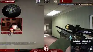 Maikelele gets killed by a flashbang