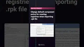 🔔 Improvement: Change default component policy for creating registries when importing .rpk file