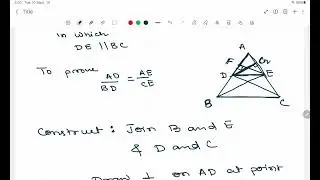 Basic Proportionality Theorem