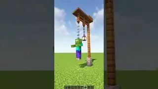 Hanging Zombie in Minecraft! 