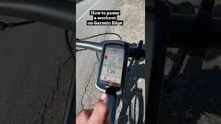 How to pause your workout on Garmin Edge 