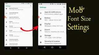 How to Change Mobile Font Size and Display Size | Basic WiFi Information