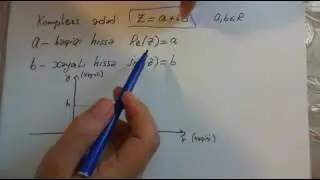 kompleks ededler.umumi sekli.kompleks ededler uzerinde emeller
