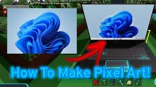 How to make Pixel Art in build a boat for treasure!
