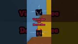 Vicious Bee vs Demon Bee in Bee Swarm Simulator #shorts #beeswarmsimulator #roblox