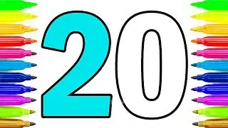 Colouring Numbers | Learn Colors and Numbers from 1 to 20 | Learning Video for Toddlers