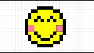 Smiley pixel art #artwithcad  #pixelart #smiley