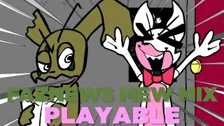 Faznews Mew Mix - Playable Mod (SHOWCASE) [FNF]