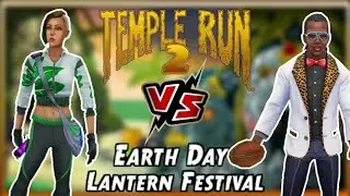 Maria Selva Plogger VS Zack Wonder Showtime Pirate Cove - Earth Day Temple Run 2