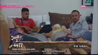 Zadruga - Milan ne moze da se obuzda zbog Sanjine pozadine - 08.05.2018.