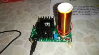 Tesla coil with audio modulation from China, schematic, by Brovina Kacher