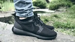 Nike Roshe Run HYP Triple Black + On feet HD