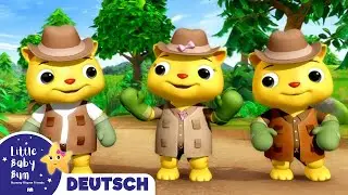 Drei kleine Kätzchen | Kinderlieder und Cartoons | Little Baby Bum | Moonbug Kids Deutsch