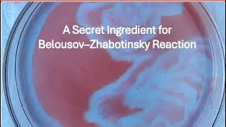 Belousov–Zhabotinsky Reaction (BZ reaction) Part 5: A Secret Ingredient