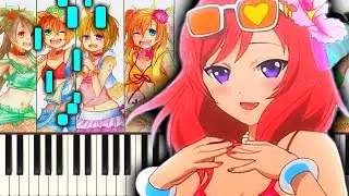 Natsuiro Egao de 1,2,Jump! Piano Tutorial | Notes