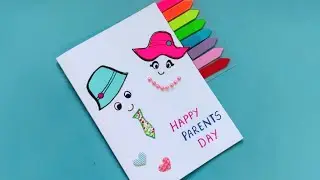 Parents Day Card | Card for Parents Day | How to make card for Parents Day |