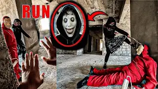 SURVIVING THE MONSTERS IN A HAUNTED HOUSE! | Parkour Escape