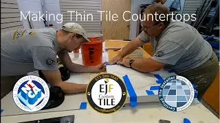 Making Thin Tile Countertops by Hand | Part 2 | Columbia MO