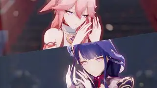 [4K/ Genshin Impact MMD] Ariana Grande - Side to Side (Ft.Yae Miko,Raiden Shogun)