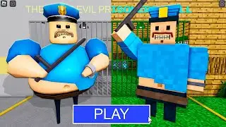 MINECRAFT HEROBRINE BARRY VS BARRY BARRY'S PRISON RUN OBBY ROBLOX