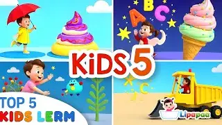 🌧️🍦 Twinkle, ABC, Trucks & More | Top Rhymes Compilation for Kids
