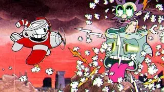 Cuphead Босс Доктор Кэл со своим Железным Человеком Повержены