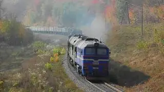 Тройник гибрид 2М62У-0188/0068/2М62-1049 с грузовым поездом