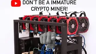 DONT BE A IMMATURE CRYPTO MINER!