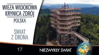 Świat z drona - Polska - Wieża widokowa - Krynica Zdrój - 4K