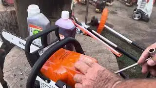 רמי שטילמן נותן הסבר על התפעול ואחזקה של מסור סטיל Ms 180 מסור לשימוש ביתי ומקצועי קל משקל
