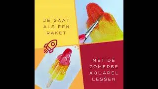 Ga lekker aquarel schilderen met zoete zomerse aquarel onderwerpen.