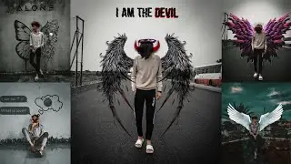 aesthetic broken💔wing photo editing 2022|picsart photo editing|#picsart #wingsphotoediting #editing