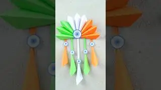 15 August Craft/Independence Day Craft Ideas/Tricolor Crafts Idea #shorts #crafts #viralvideo