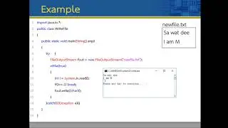 Lec11 File 06 Java Writefile 1