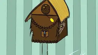 The Wall Clock   Cartoon Animation (Clip Studio Paint)