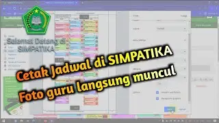 Simpatika || Cara cetak jadwal pelajaran agar foto guru bisa muncul