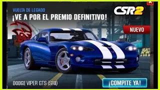 CSR2® 90'S REWIND: LEGACY LAP EVENT+ NEW PRIZE CAR DODGE VIPER GTS SRII