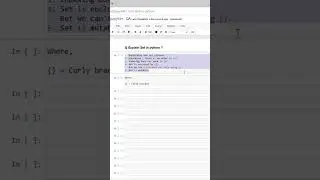 2.78 Explain set in python? 