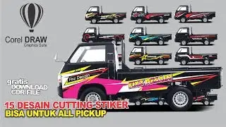 15 DESAIN CUTTING STIKER CARRY PICKUP L300 - COREL DRAW