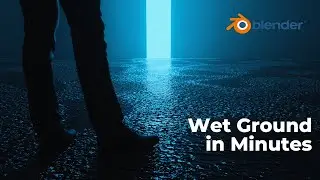 Make this Wet Ground in Blender | Cinematic render.
