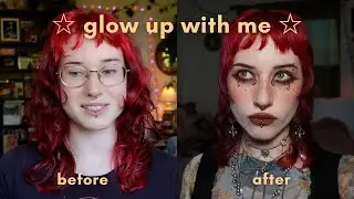 alt glow up ☆ diy haircut, makeup, nails, etc.