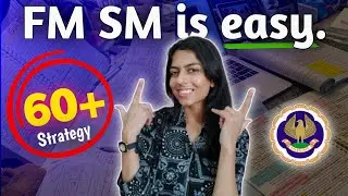 My CA Inter FM SM Secret Blueprint (60+ Guaranteed✅️)