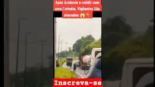Acidente com carro forte e vigilantes são atacados por...#segurançaprivada