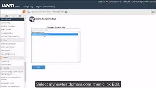 How to Manage  DNS zones in WHM