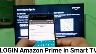 How to Sign in Amazon prime account with Smart TV