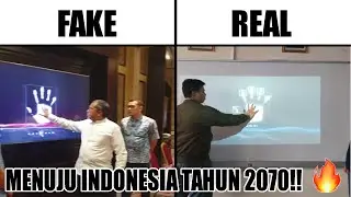 Fake Vs Real Orang Ngescan Tangannya di Layar... (Menuju Indonesia Tahun 2070!! 🔥)